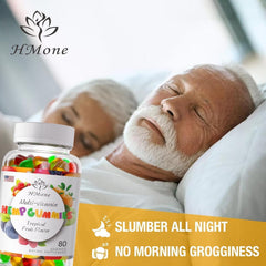 HMone Extra-Strength Hemp Gummies jar close-up designed for focused daytime calm