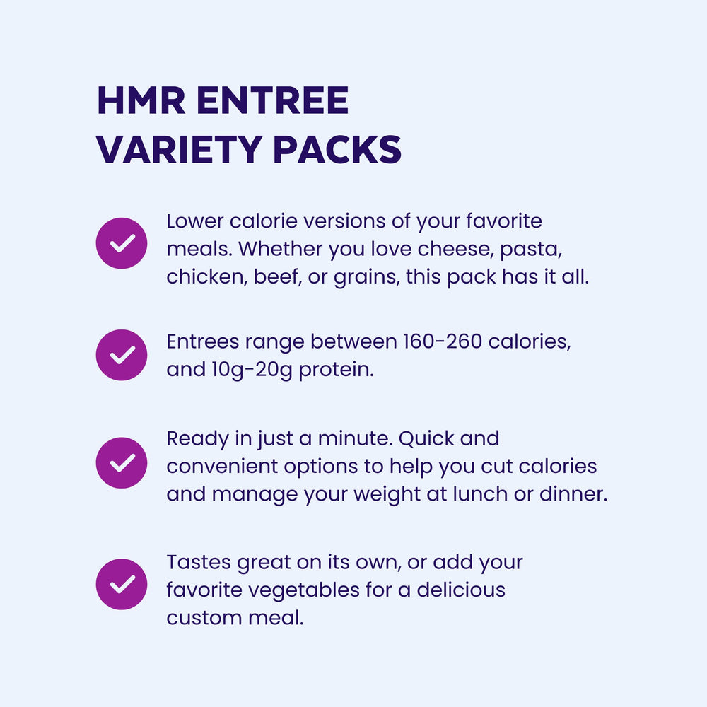 HMR Entrees 5-pack Penne Pasta served, satisfying lunch or dinner.