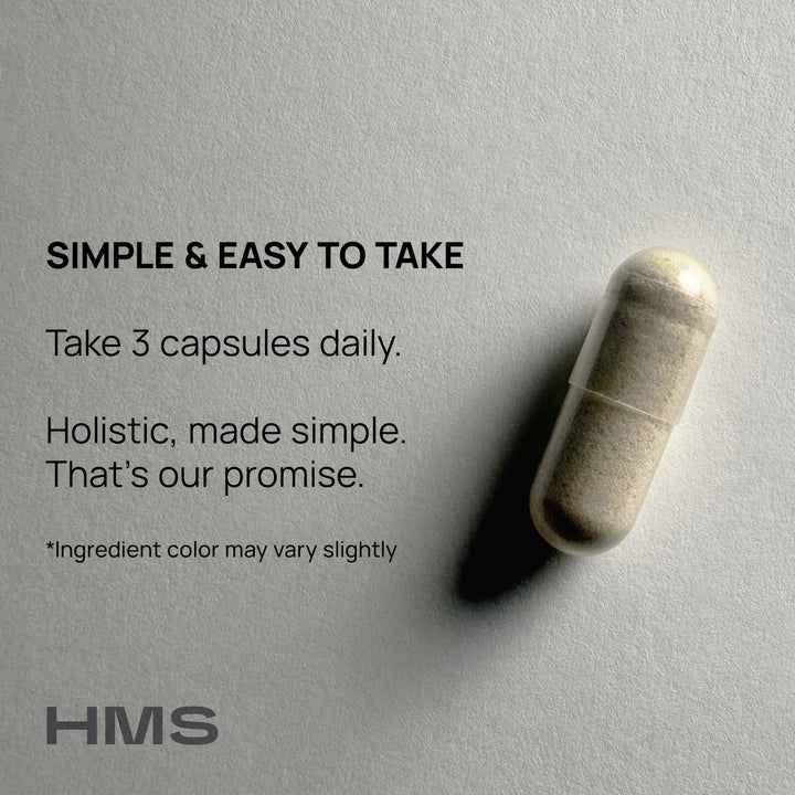 HMS Nutrition USA-made manufacturing badge signals quality.
