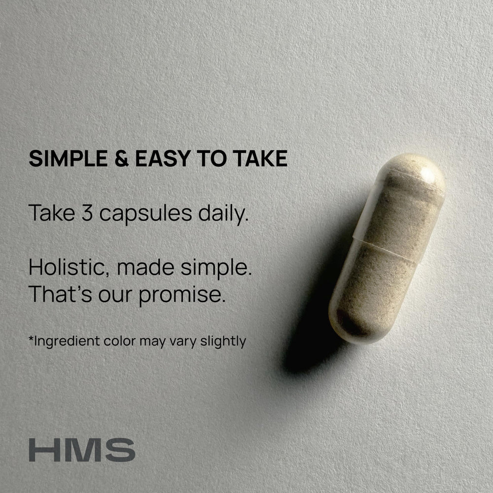 HMS Nutrition USA-made manufacturing badge signals quality.