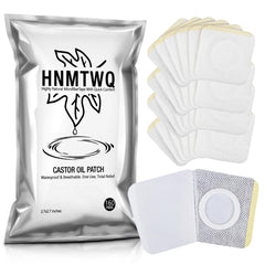 HNMTWQ castor oil patches 160-pack for mess-free belly button use.