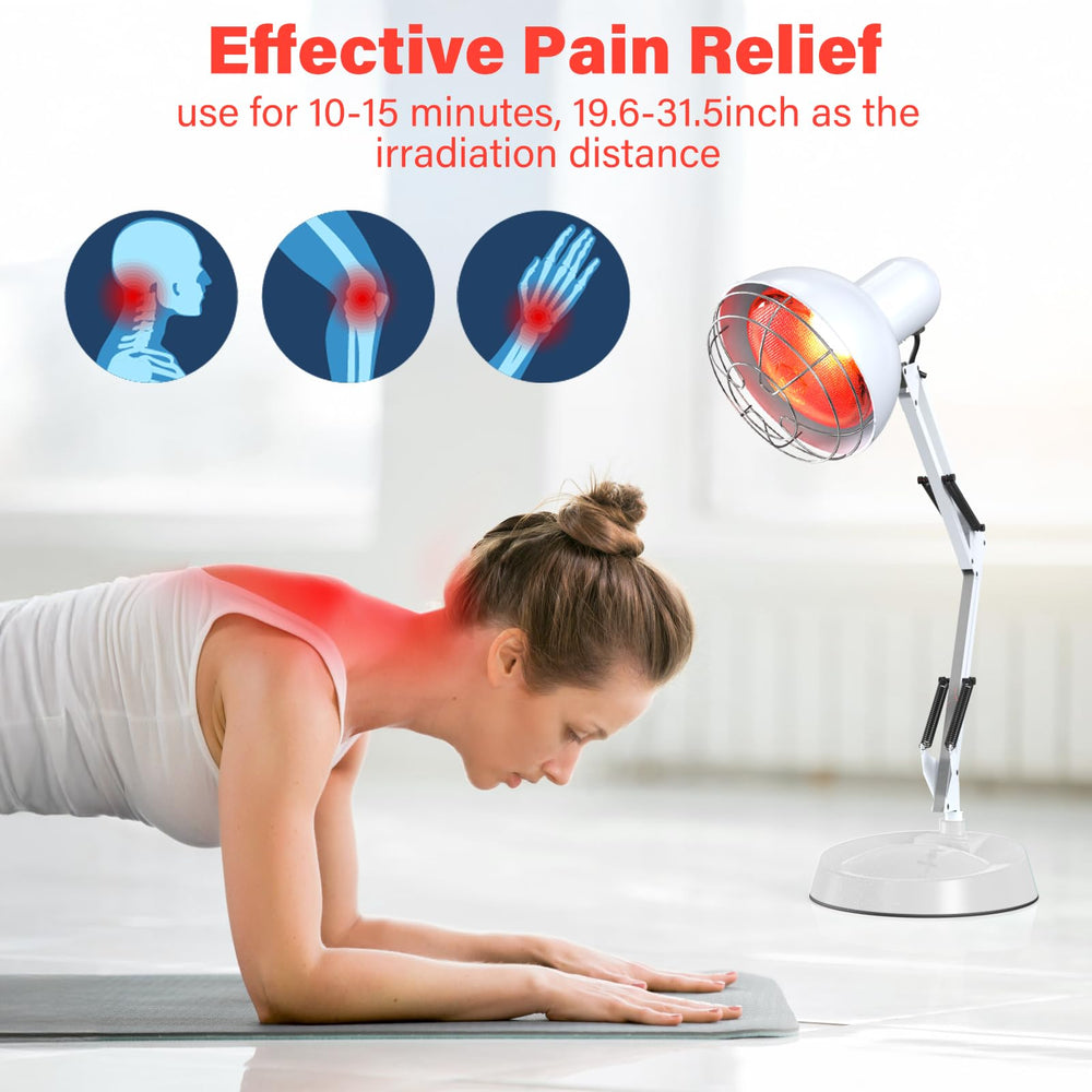 Hoakya infrared therapy bulb blends 660nm red and 850nm infrared for deeper warmth.