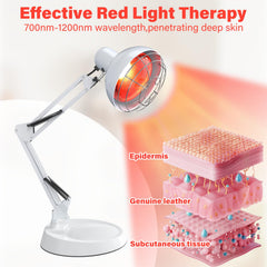 Hoakya lamp delivers irradiation from 19-31 inches for comfortable sessions.