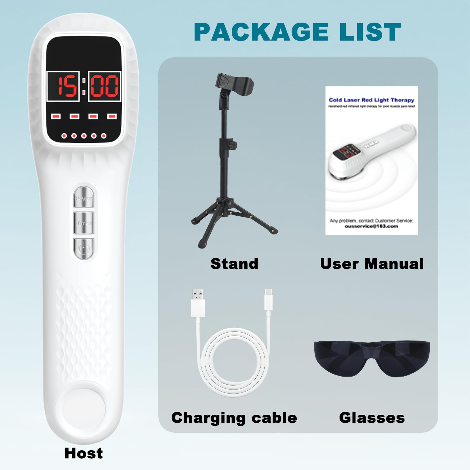 Hoakya portable red light therapy device for travel and home use.
