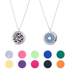 Hobbspring diffuser pendant with lotus and clouds motif for aromatherapy on the go