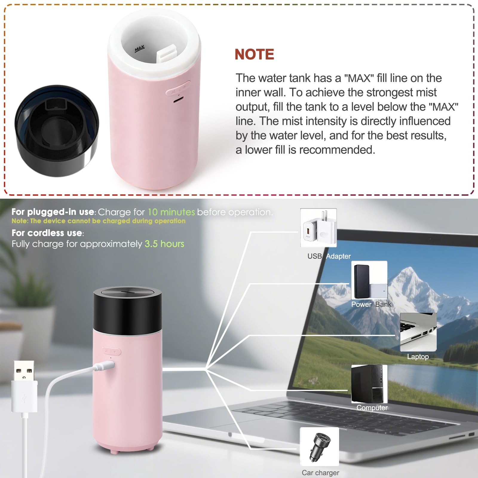 HODEMI portable design demonstrates fragrance on the go in any setting.
