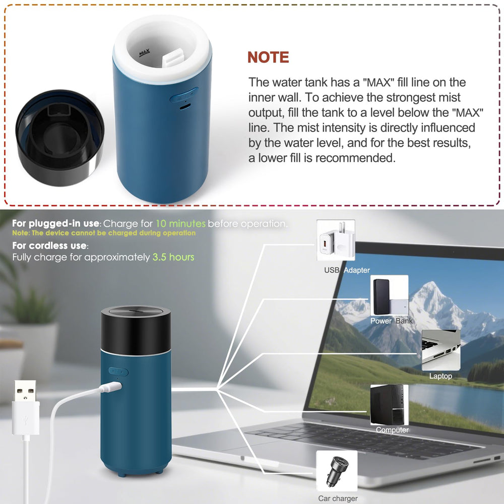 HODEMI diffuser built-in battery for cordless portability