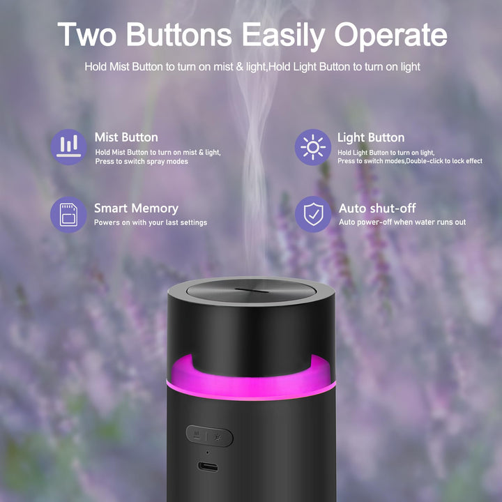 HODEMI diffuser with dynamic light modes creating mood ambiance.