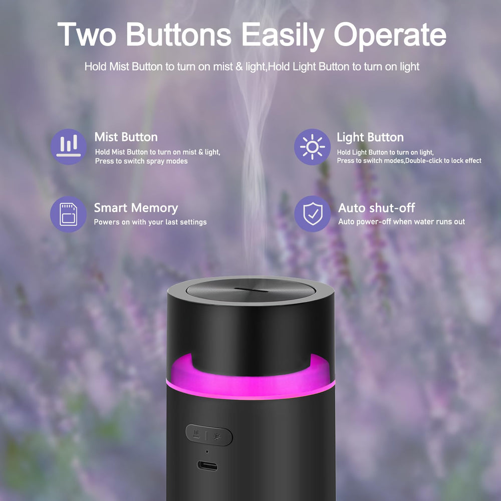HODEMI diffuser with dynamic light modes creating mood ambiance.
