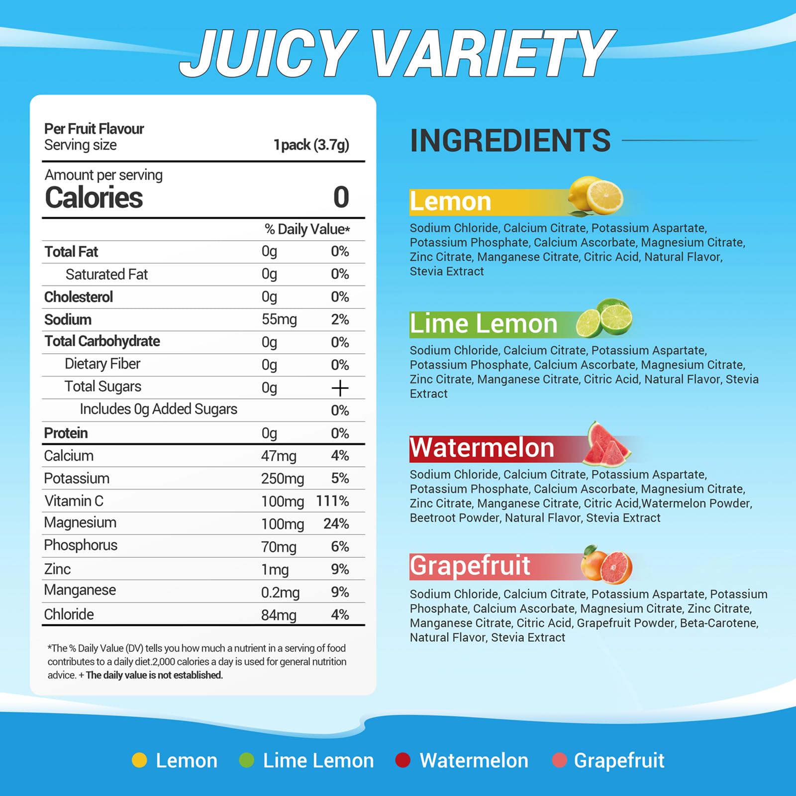 Hoetyo electrolytes lime-lemon stick dissolves easily for steady daily hydration