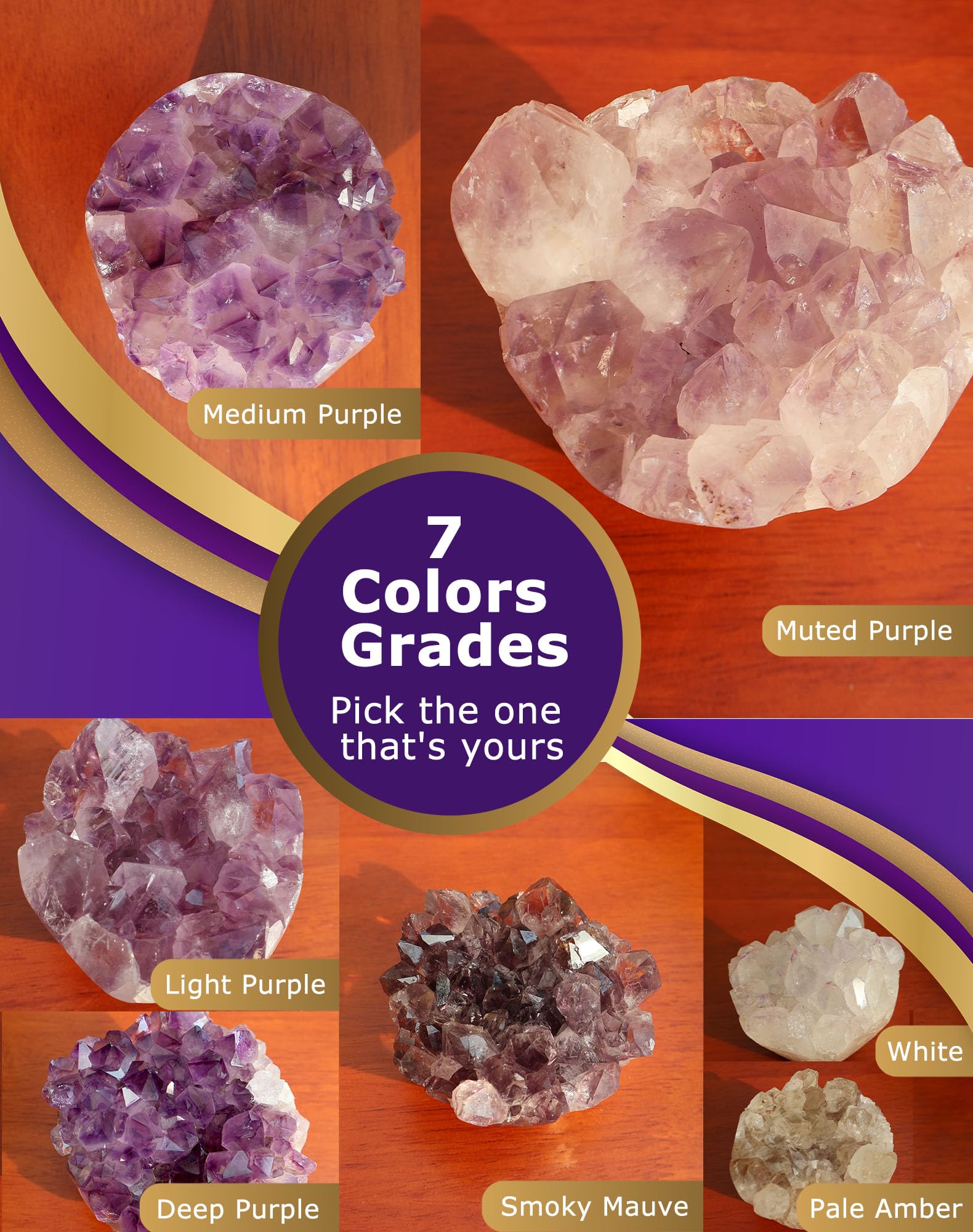 HoHpHq amethyst gift-ready crystal for thoughtful gifting occasions.
