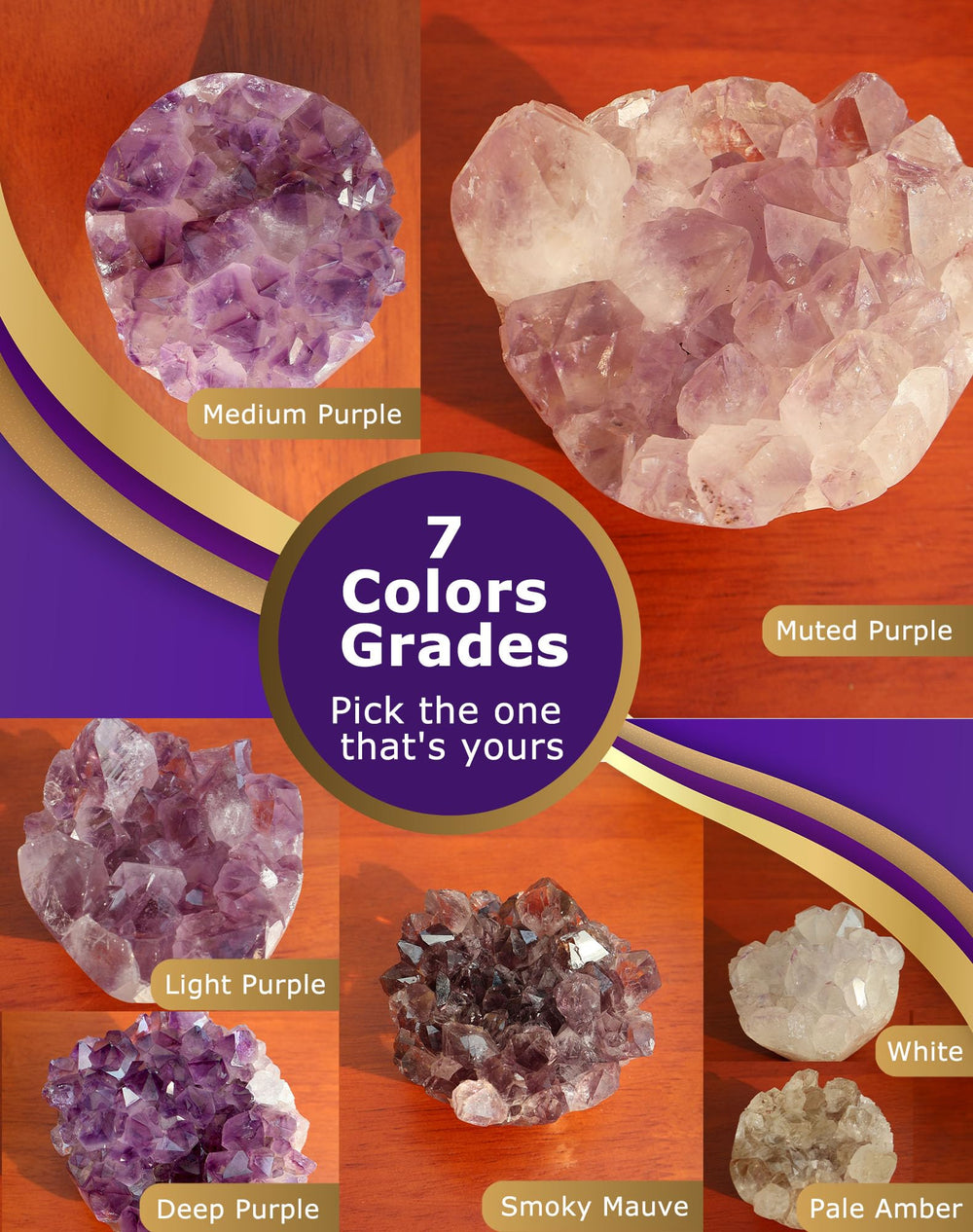HoHpHq amethyst gift-ready crystal for thoughtful gifting occasions.