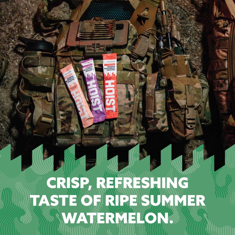 HOIST hydration during hiking with a compact stick pack.