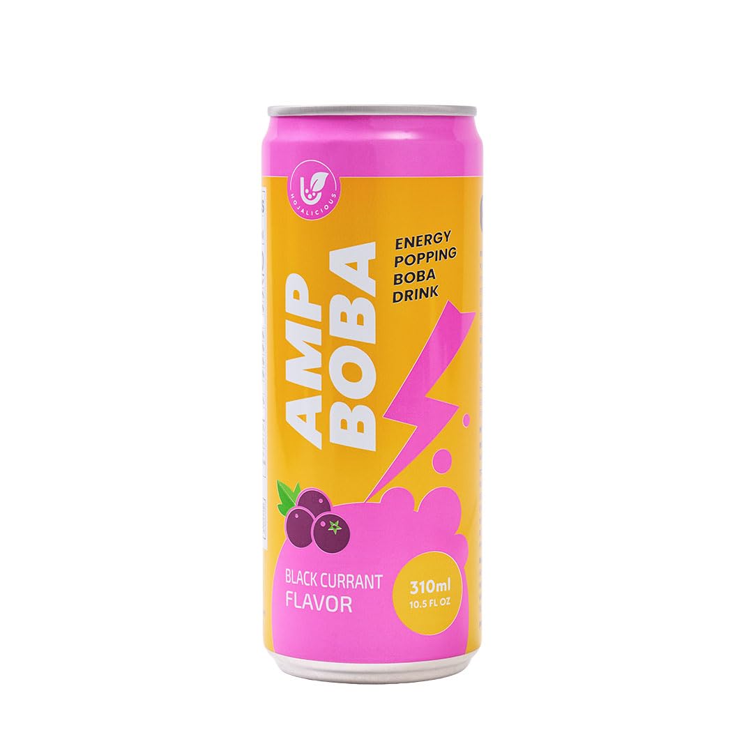 Hojalicious AMPBOBA blackcurrant bottle 4-pack for quick refreshment