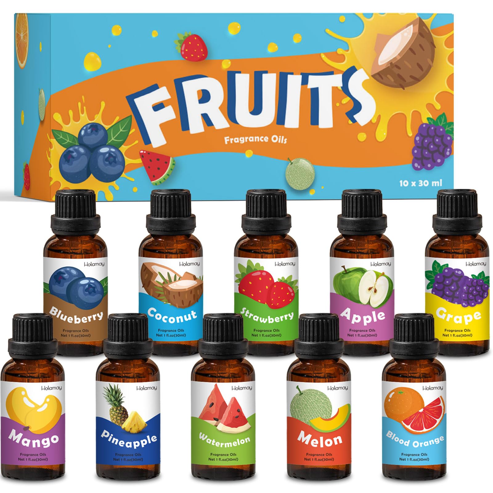 Holamay coconut essential oil for diffusers enhances tropical ambiance.