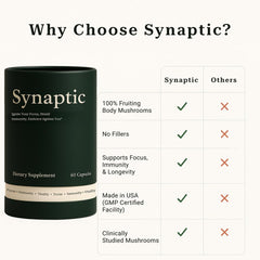 Holist Synaptic brain fog relief capsules signify sharper focus and recall.