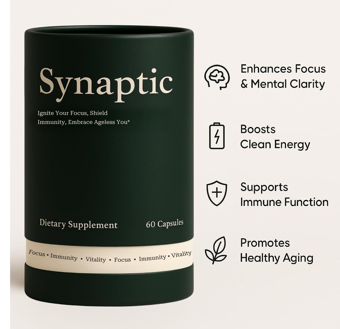 Holist Synaptic fruiting body complex label underscores potency and antioxidant support.