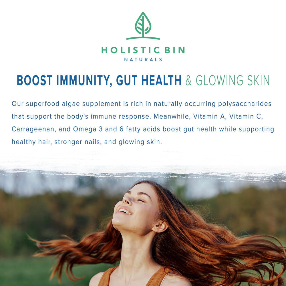 Holistic Bin omega-3 and 6 algae for skin health
