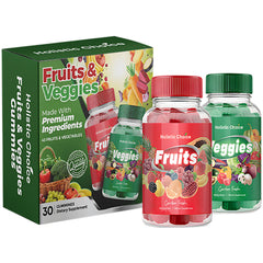 Holistic Choice Fruits Gummies bottle for easy daily nutrition with real fruit extracts.
