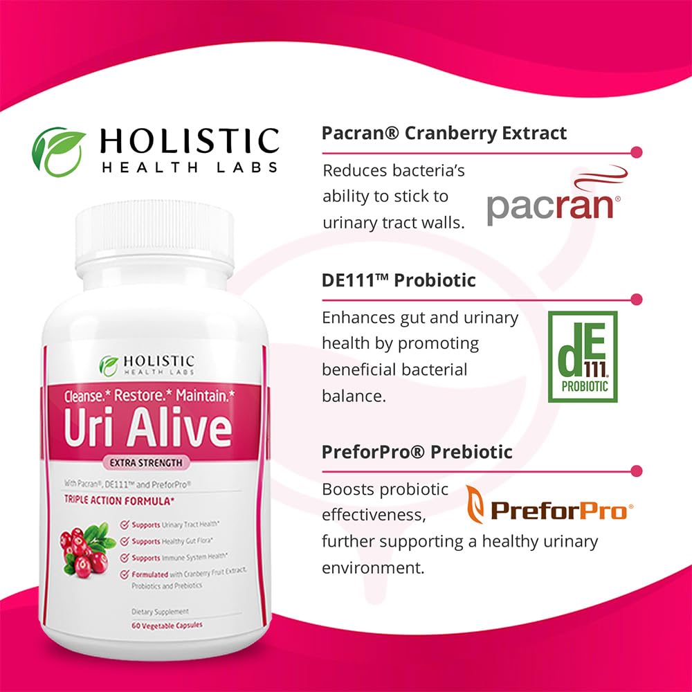 Uri Alive packaging label highlights 60 count and key ingredients.