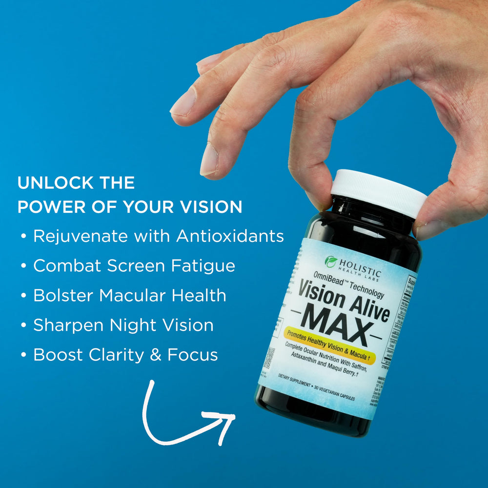 Vision Alive Max astaxanthin capsule detail highlights deep red pigment