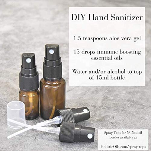 Holistic Oils 12-pack spray tops ideal for refillable DIY bottles