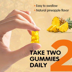 Biotin-enriched gummies supporting skin and hair as part of routine.