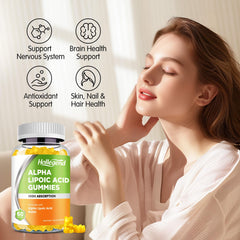 HOLLEGEND vegan Alpha Lipoic Acid Gummies with non-GMO ingredients.