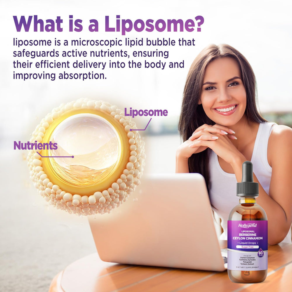 HOLLEGEND Liposomal Berberine Drops daily-dose 2 ml serving