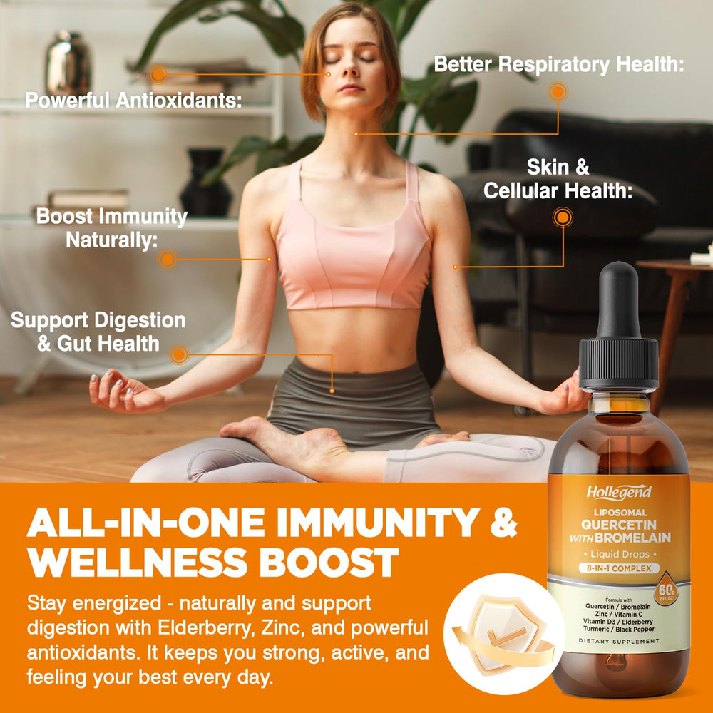 HOLLEGEND ingredients list highlights zinc, vitamin C, elderberry, turmeric.
