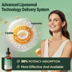 HOLLEGEND lemon-flavored lysine drops splash highlighting refreshing taste