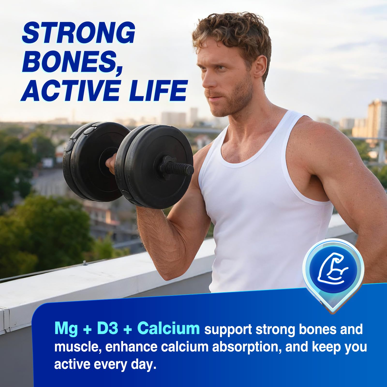 HOLLEGEND capsules with calcium and vitamin D3, promoting strong bones and overall health.
