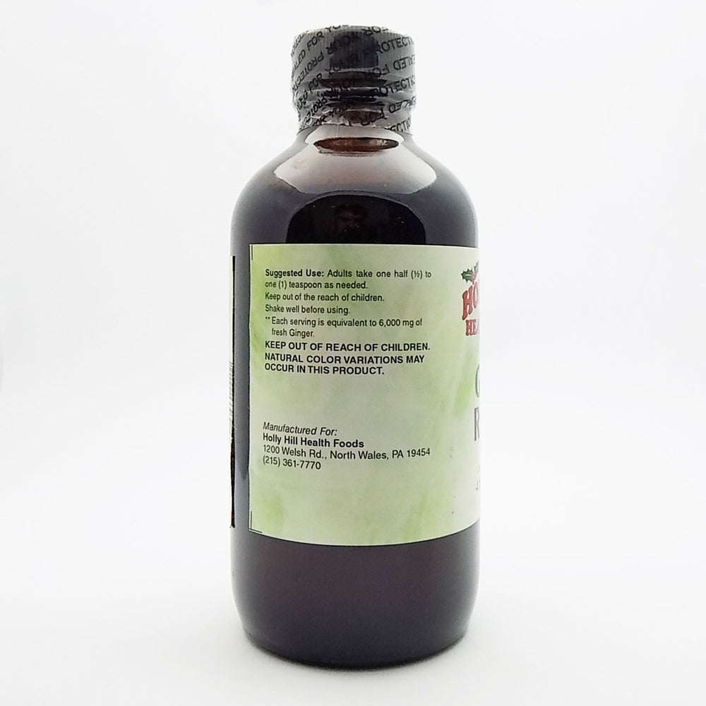 Holly Hill Ginger Rescue Syrup pour demonstrates easy addition to drinks and desserts.