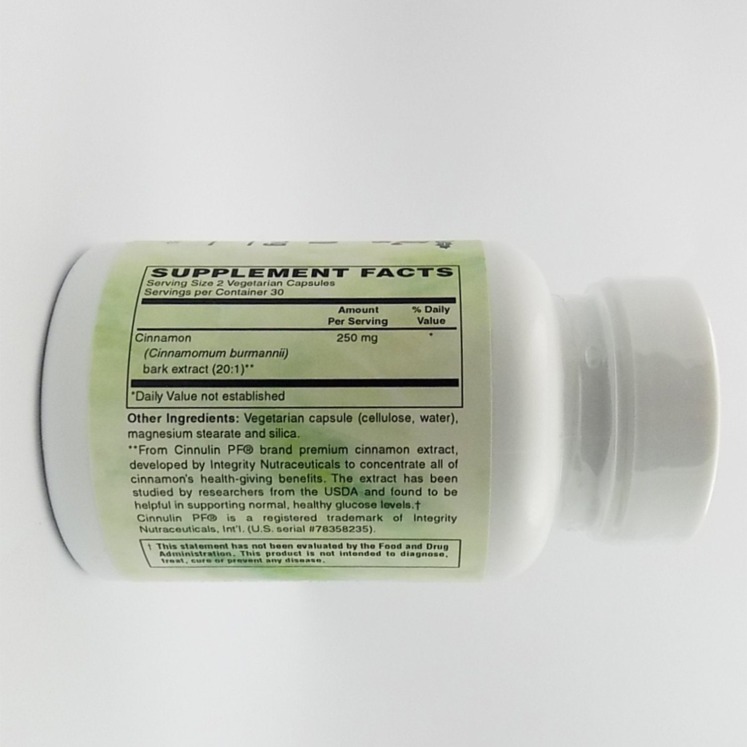 Illustration of Cinnulin PF ingredients highlighting gluten-free, quality-focused formula
