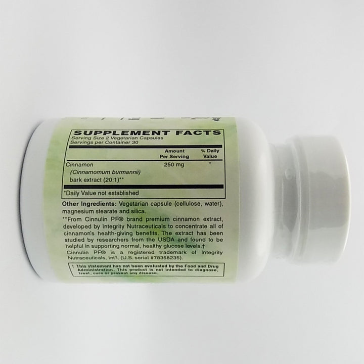 Illustration of Cinnulin PF ingredients highlighting gluten-free, quality-focused formula