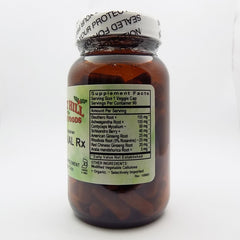 Holly Hill Health Foods Adrenal Rx capsules plant-based, alcohol-free formula.