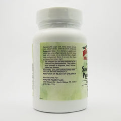 Holly Hill label detail showing ingredients for prostate health support.