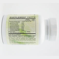 Holly Hill Health Foods Suprema Dophilus bottle back highlighting shelf-stable probiotic formula.