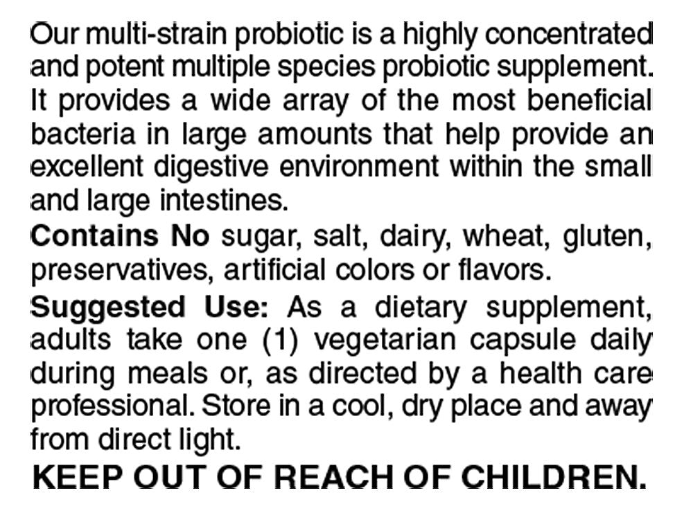Holly Hill Health Foods Suprema Dophilus capsules closeup showing vegetarian capsules and potency.