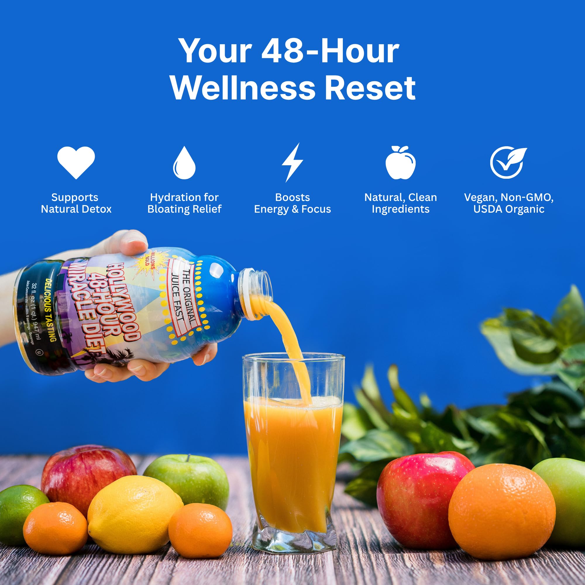 Ready-to-drink Hollywood Diet shot for on-the-go nutrition.