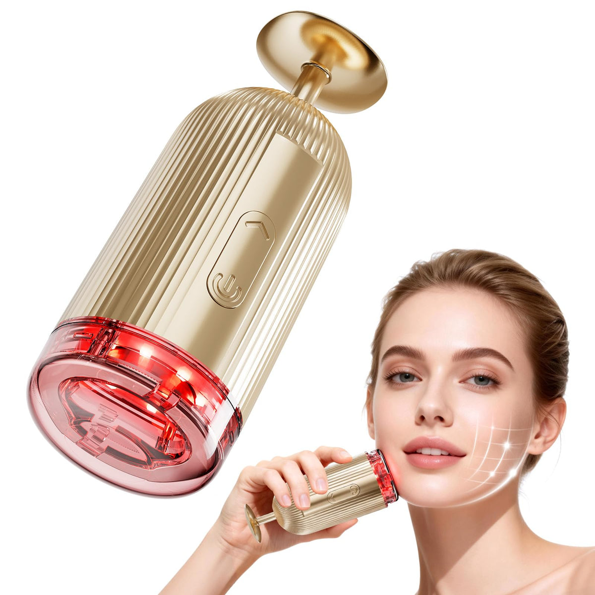Holsn new facial massager tool microcurrent for firming and absorption