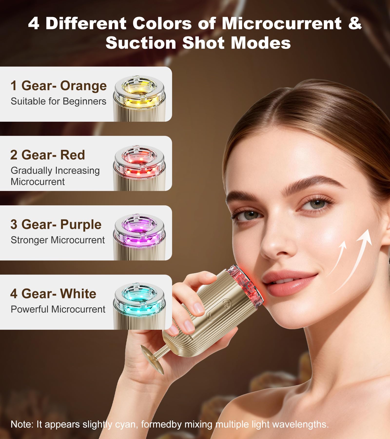 Holsn red-light therapy LEDs promote gentle rejuvenation and tone