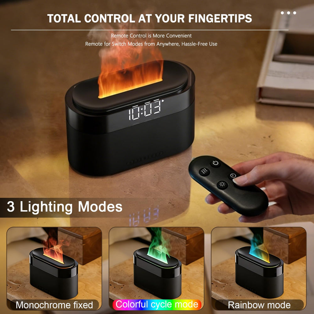 Holwim aroma diffuser clock display helping schedule relaxation