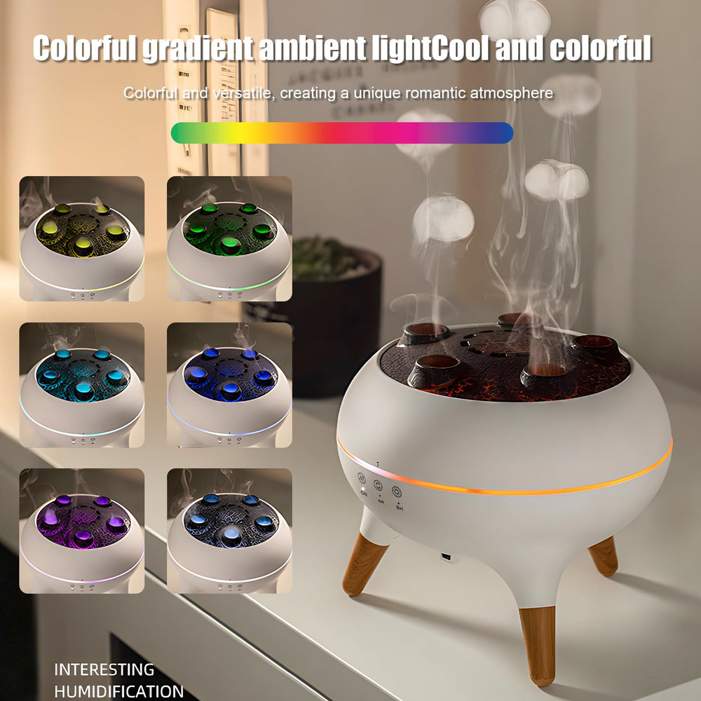 Holwim Diffuser timer function schedules mist for convenience.