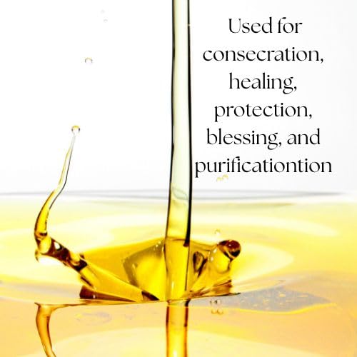 Holy Anointing Oil label close-up showing traditional formula