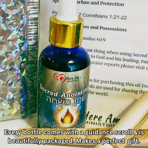Holy Anointing Oil being poured for ceremonial blessing