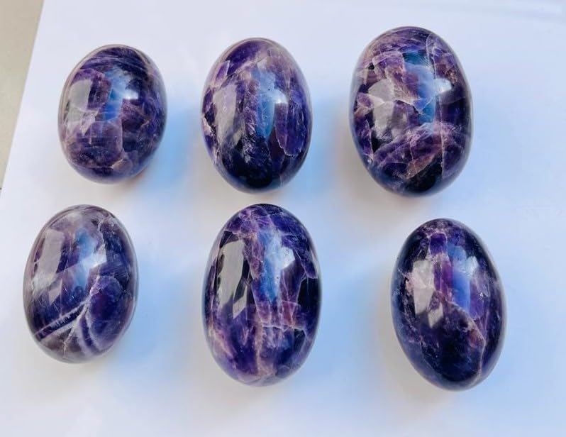 Home decor amethyst lingam adding color to living spaces.