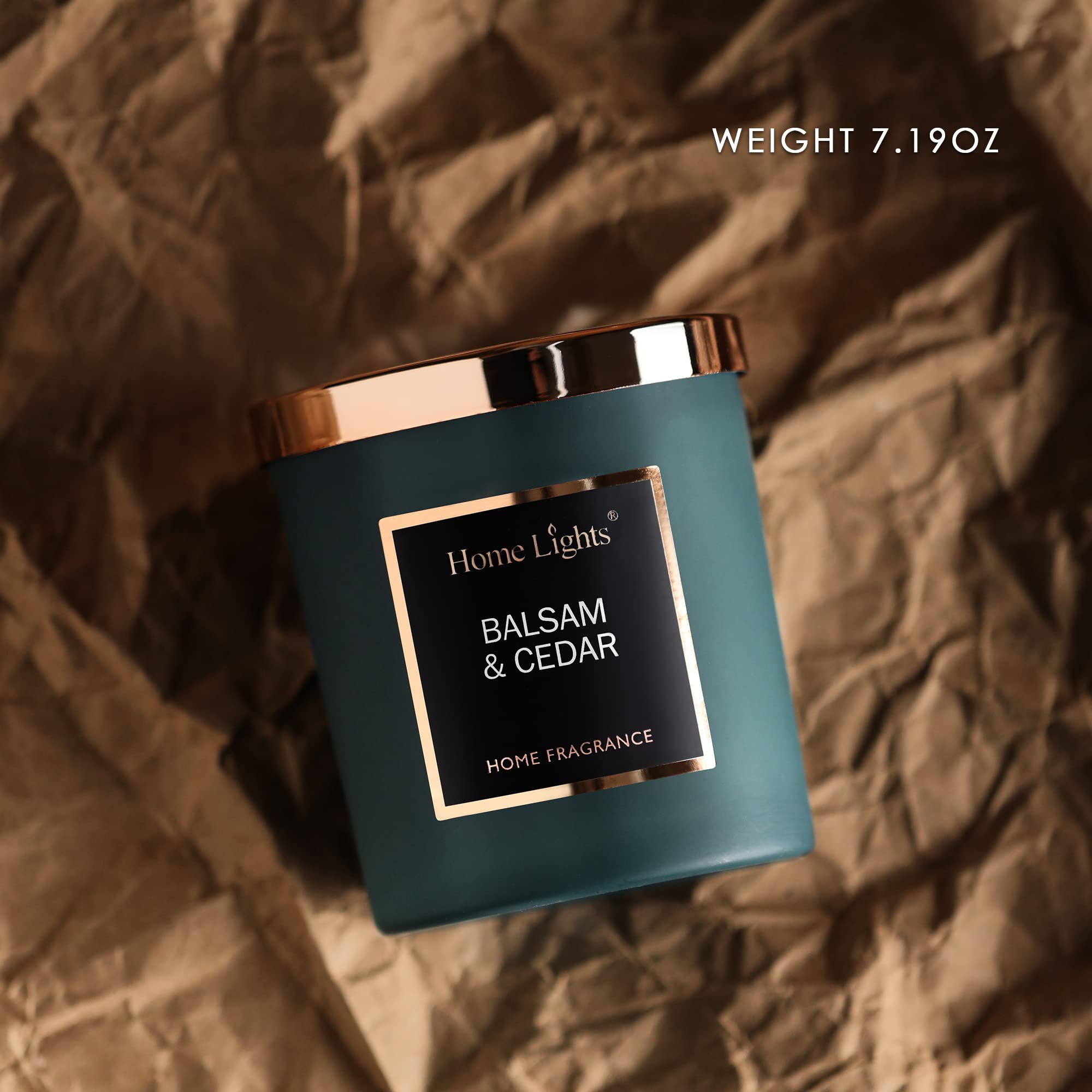Home Lights candle in a room setting showing warm ambience and decor appeal.