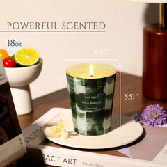 Home Lights Sage & Moss jar design showcases elegant, reusable container for stylish home decor.