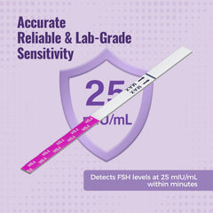 HOMEDSUN FSH kit includes 10 strips for multiple checks.